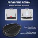 Foldable Motorcycle Gel Seat Cushion, Large 3D-Honeycomb Structure Shock Absorption & Breathable Motorcycle Gel Seat Pad for Long Rides (L)