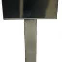 4X 304 Stainless Steel Square Glass Spigots Pool Fence Spigot Clamp, Black