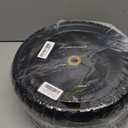 13 Inch Flat Free Wheels Tires 4.00-6 Solid Replacement with Universal 5/8" Axle Bore Hole, 8 Spacers and 4 Pins, for Wheelbarrow, Garden Wagon, Hand Truck, Trolley, Lawn Mower, 2 Pack (Black)