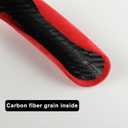 Premium Suede Car Steering Wheel Cover, Non-Slip Segmented, Suitable for Car, SUV, Truck, O/D Shape, 14.5-16inches Steering Wheel Protector,Universal Auto Accessories (red, 2pcs)