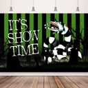 Beetle Halloween Party Decorations Backdrop Banner 5x3 Ft It's Show Time Halloween Birthday Decorations Banner Horror Themed Party Decorations Background Photo Booth