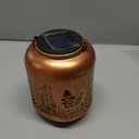 Gnomes Solar Lanterns Outdoor Waterproof Hanging Solar Lights Gnomes Gifts for Women Men Mom Metal Decorative LED Outdoor Lanterns for Patio, Lawn, Landscape, Garden Decor, Yard Decorations