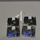 Replacement for Brother P Touch Label Tape TZe TZ Tape 12mm 0.47 Inch Laminated White TZe-231 TZe231 Label Maker Tape Refills, Compatible with Brother PT-D210 D220 H110 D400 D410 D600 D610BT, 4-Pack