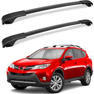FengYu Roof Racks Cross Bars Compatible with Toyota RAV4 2013-2018 with Side Rails, Aluminum Crossbars Luggage Rack Rooftop Cargo Snowboard ski Luggage car Bike Carrier