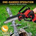 Mini Cordless Chainsaw for Milwaukee M18 Battery,6 Inch & 8 Inch Electric Battery Powered Brushless Chainsaw,400W Auto Oiler Hand Saw for Wood Cutting Tree Trimming (Only Tool)