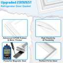Upgraded 2319265T Refrigerator Door Gasket Compatible with Whirlpool Refrigerator Door Seal Replacement 2264506 2264728 WP2319265T Kenmore Fridge Door Seal Maytag Fridge Seal Replacement 26.97 X 39.57
