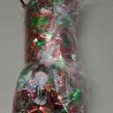 66 Ft Christmas Tinsel Garland Thick Tinsel Garland Xmas Tree Decorations Metallic Tinsel Twist Garland for Christmas, Birthday, Party Decor Indoor Outdoor Party Supplies (Green-Red)