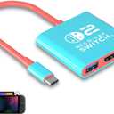 Docking Station for Nintendo Switch 1/2 and Steam Deck, Support TV Dock Mode, Portable TV HDMI Adapter Accessories for Nintendo Switch 1 and OLED and 2, USB C to HDMI 2.0 Adapter (NS Update Version)