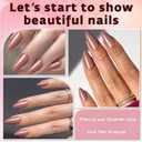 Brown Red Press on Nails Almond with Nail Tabs,120pcs Medium Almond Press on Nails,12 Sizes Glossy Brown Red Medium Fake Nails, Full Cover Acrylic Nails Press ons for Women
