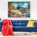 1000 Piece Puzzles for Adults, Spring Landscape Jigsaw Puzzle, Farm Jigsaw Puzzles 1000 Pieces, Challenging Game Home Decor Birthday Party Gift Toy for Adults Kids Seniors, 2820 in