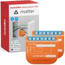 SwitchBot Matte Relay Switch 1PM, WiFi Switch Compatible with Alexa/Apple Home/Google Home, Power-Measuring Relay Switch Module with Integrated Bluetooth Repeater, Bluetooth & Wi-Fi 2.4 GHz, 16 A