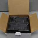 4Pack Bed Risers with Adjustable Screw Clamp, Fit Thickness of Furniture Frame from 0 to 2 Inch, Elevation in Heights 2" Heavy Duty Risers for Lifting Couch Desk Table Cabinet Nightstand, Black