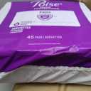 Poise Incontinence & Postpartum Pads for Bladder Leaks, 6 Drop Ultimate Absorbency, Long Length, 90 Count