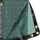 E.share 70% Shade Cloth for Garden, 12 Ft X 18 Ft Sun Shades Outdoor Patio with Grommets for Plant Covers, Porch Screen, Pergola Shade Cover, Greenhouse, Green