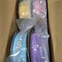 ANYCUBIC Matte PLA Filament Bundle 4KG, 3D Printing PLA Filament 1.75mm Dimensional Accuracy +/- 0.02mm, 1KG Reusable Spool, Purple + Sakura Pink + Ice Blue + Yellow