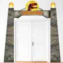 Dinosaur Birthday Party Porch Banner Backdrop Dino Themed Hanging Decoration Animal Park Door Supplies for Jungle Safari Boys Kids Photo Booth Props Favors