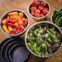 Bellemain Stainless Steel Non-Slip Mixing Bowls with Lids (3-Piece Set)