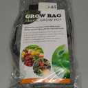 5-Pack Grow Bags 1 Gallon Thickened Plant Grow Bags Multi-Purpose Nonwoven Fabric Pots with Durable Handles, Outdoor Garden Plant Pots for Fruits Vegetables Flowers Herb Bonsai Plants, Gray