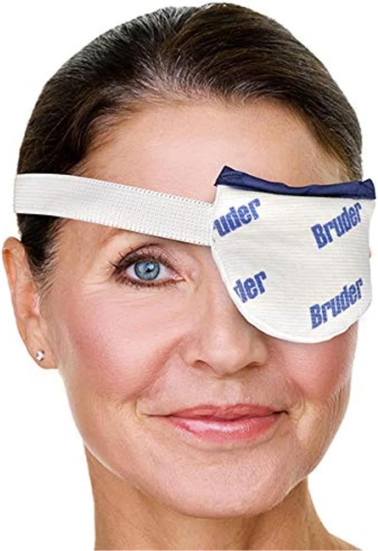 Bruder Moist Heat Eye Compress | Single Eye | Microwave Activated | Fast Acting and Effective Relief for Styes and Other Eye Irritation (1 Count (Pack of 1))