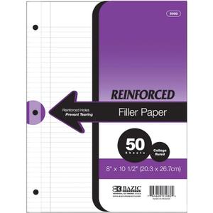 BAZIC C/R 50 Ct. Reinforced Filler Paper