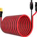 12AWG 25FT Solar to XT60 Charge Extension Cable for Solar Panels Portable Power Stations Solar Connector to XT60H Cables