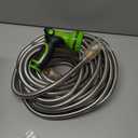 Metal Garden Hose 75 ft Water Hose 304 Stainless Flexible Lightweight Outdoor Yard Strong Durable Heavy Duty Hose Pipe with 10-Way Nozzle Solid 3/4" Brass Connectors No Kink Leakproof Outside