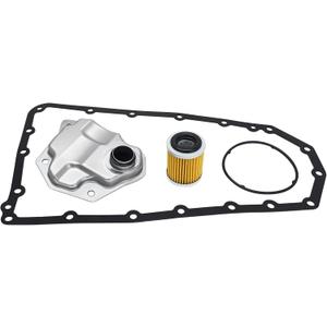 RE0F10A JF011E Transmission Filter Oil Pan Gasket Kit Replace 31728-1XF02 31728-1XF03 31397-1XF0D Fit for Altima Juke NV200 Rogue Select Sentra Lancer Outlander Sport Caliber Compass Patriot