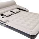 King Size Air Mattress Inflatable Bed with Headboard and Pillows,Blow Up Sofabed