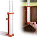 Hanging Vertical Pipe Waterer with Steel Nipples Adjustable Height | Easy Mounting Automatic Pig Waterer for Pigs & Other Livestock, Durable PVC Material, 9l Large Capacity