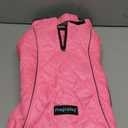 Fragralley Dog Coat Medium, Waterproof Dog Jacket with Warm Fleece Lining, Adjustable Reflective Dogs Winter Coat, Turtleneck Pet Coats for Cold Weather (Pink M)