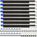 8 Universal Trampoline Enclosure Net Poles, Trampoline Poles Replacement and Hardware Fits 8 Straight Poles Round Frame