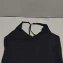 Danysu Sculpt Workout Tank Tops Women Backless Longline Sports Bras Strappy Padded Yoga Top (Medium, #1.v Neck Black)