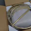 4-Light Gold Chandelier,11.2in Farmhouse Lantern Pendant Light Fixture,Adjustable Hanging Ceiling Lighting with E12 Socket,for Kitchen Island,Bedroom,Entryway,Dining Room