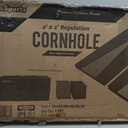 Cornhole Set, Corn Holes Outdoor Game, Regulation 2X4 Cornhole Boards, Portable Cornhole Set, Classic American Flag Cornhole Set Includes 2 Boards, 8 Cornhole Beans Bags & Carry Case