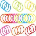 Lewtemi 30 Pcs Diving Rings Rainbow Pool Rings Bulk for Kids Swimming Pool Diving Toy Easy to Find & Grab Suitable for Kids & Adults, 6 Colors