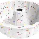 saphe Silicone Cake Pan, Silicone Cake Molds, Bakeware Non Stick 10 Inch Pan for Jello,Gelatin, Round Baking Molds for chsescake (1)