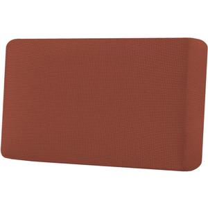 H.VERSAILTEX Super Stretch Individual Seat Cushion Covers Sofa Covers Couch Cushion Covers Slipcover Sets Thick Jacquard Textured Twill Fabric (1 Piece Loveseat Cushion Cover, Rust)
