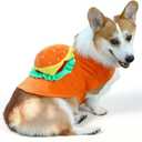 Halloween Dog Costume for Medium-Large Dog Funny Hamburger Costume Clothes Pet Fast Food Outfit for Cosplay Dress up Party Supplies
