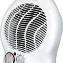Optimus H-1322 Portable 2-Speed Fan Heater with Thermostat , White