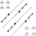 2025 Upgraded W11400156 Washer Suspension Rods Kit W111807091, WTW7120HW0  Compatible with Whirlpool, Kenmore & Maytag Replaces PD00065760, AP6976426, PS12731247, EAP12731247