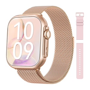Smart Watch for Women Men Fitness: Smart Watch for iPhone&Android Bluetooth Call with SpO2 Sleep Heart Rate Monitor,IP68,Fitness Tracker with 120+Sport,Reloj Inteligente 30 Day+Battery Life, 2 Bands