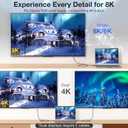 ULT-WIIQ 1FT 8K/6K@60Hz USB 4 Monitor Cable for Display, 40Gbps High Speed Data Transfer, PD 3.1 Video and Power, 240W Fast Charging Cable for MacBook, SSD, Docking, iPhone 16, eGPU