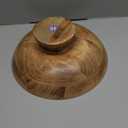 NIRMAN FRUIT BOWL Mango Wood Round Shaped Serving Bowl For Fruit,Dessert Platter Tray Dish Kitchen Dining Fruit,Dessert,Snack (12" x 12" x 5")