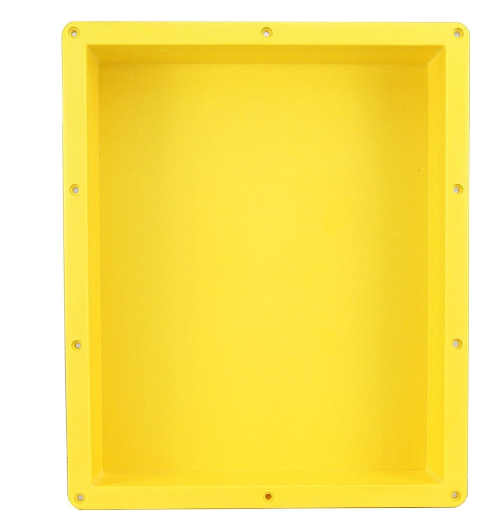 Shower Niche Shelf Organizer Tray - Durable ABS, Waterproof & Leakproof Craftsmanship, Sleek Design – Flush Double Mount Tile Ready 16" x 20" x 4" Complement Your Bathroom, Facilitate Toiletry Storage