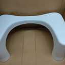 Squatty Potty Simple Curve Bathroom Toilet Stool 7" White