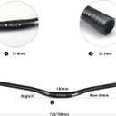 Wake 31.8mm MTB Mountain Bike Handlebar, Aluminum Alloy Mountain Bike Bicycle Riser Handlebar Extra Long 720/780mm with Paint Matte Surface (Black, 720mm)
