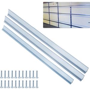 1 Set of 8FT Garage Door Strut Support Brace,8' Reinforcement Steel Hurricane Strut Beams,Heavy Duty,20# Thick Steel,Screws Included