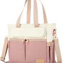 JOYHILL Lunch Bag for Women, Lunch Tote Leakproof Insulated Lunch Box with Shoulder Strap, Adult Reusable Lunch Cooler Tote Bags for Work Picnic Camping Beach (A-PINK)