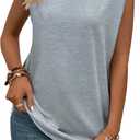 3 x Womens Summer Tops Short Cap Sleeve Shirts V Neck Basic Tees Casual Fashion T Shirts (Gray, M)