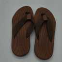 BEMGNAR Men's Flip Flops,Comfort Thong Sandals with Arch Support,Quick-Dry Non-Slip sliders for Outdoor Summer Beach (8, Brown)